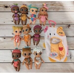 Baby Born Surprise Mini Babies Lot Of 10 Zapf Flamingo Berry Sheep Plum Bear 2"